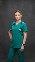 Jade Unisex Scrub Tunic – V-Neck Professional Medical Workwear