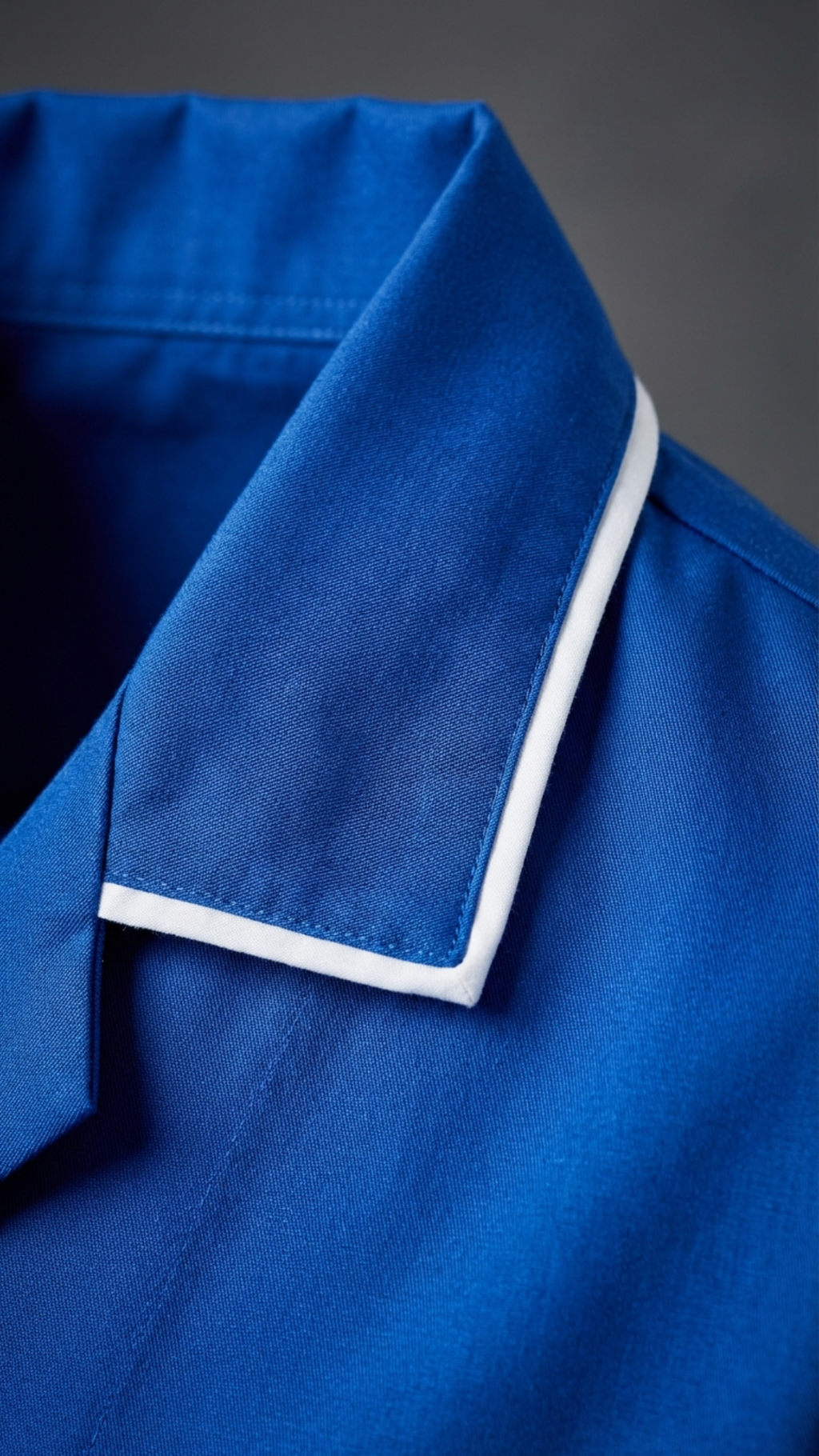 Men’s Royal Blue Medical Tunic with White Piping | Healthcare Uniform
