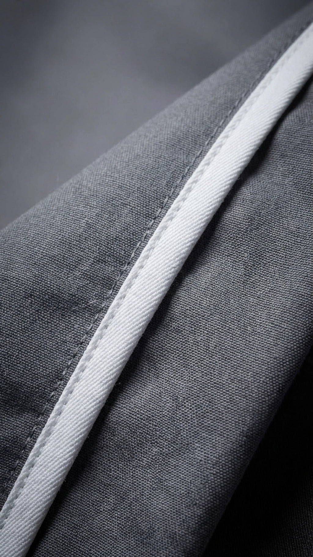 Men’s Storm Grey Medical Tunic with White Piping | Healthcare Uniform