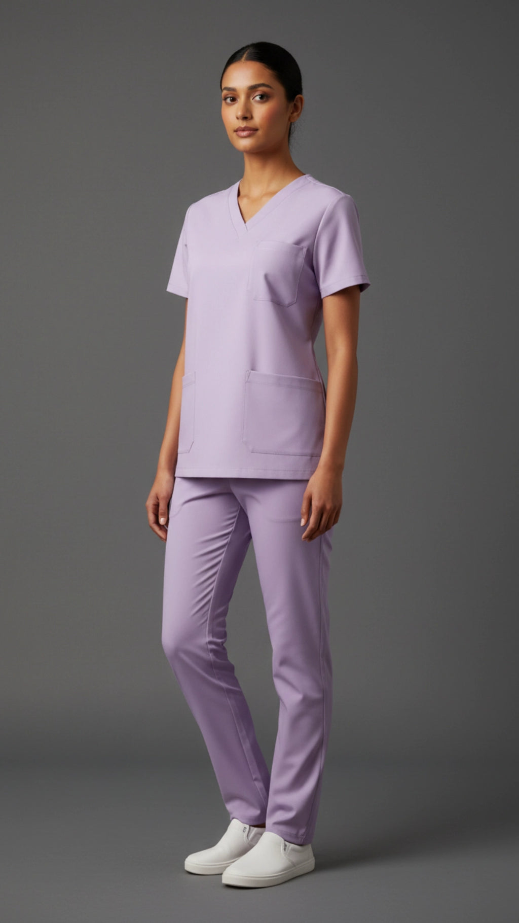 Lilac Unisex Scrub Tunic