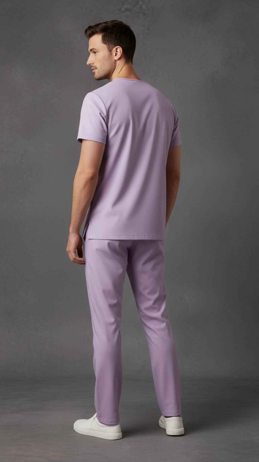 Lilac Unisex Scrub Tunic