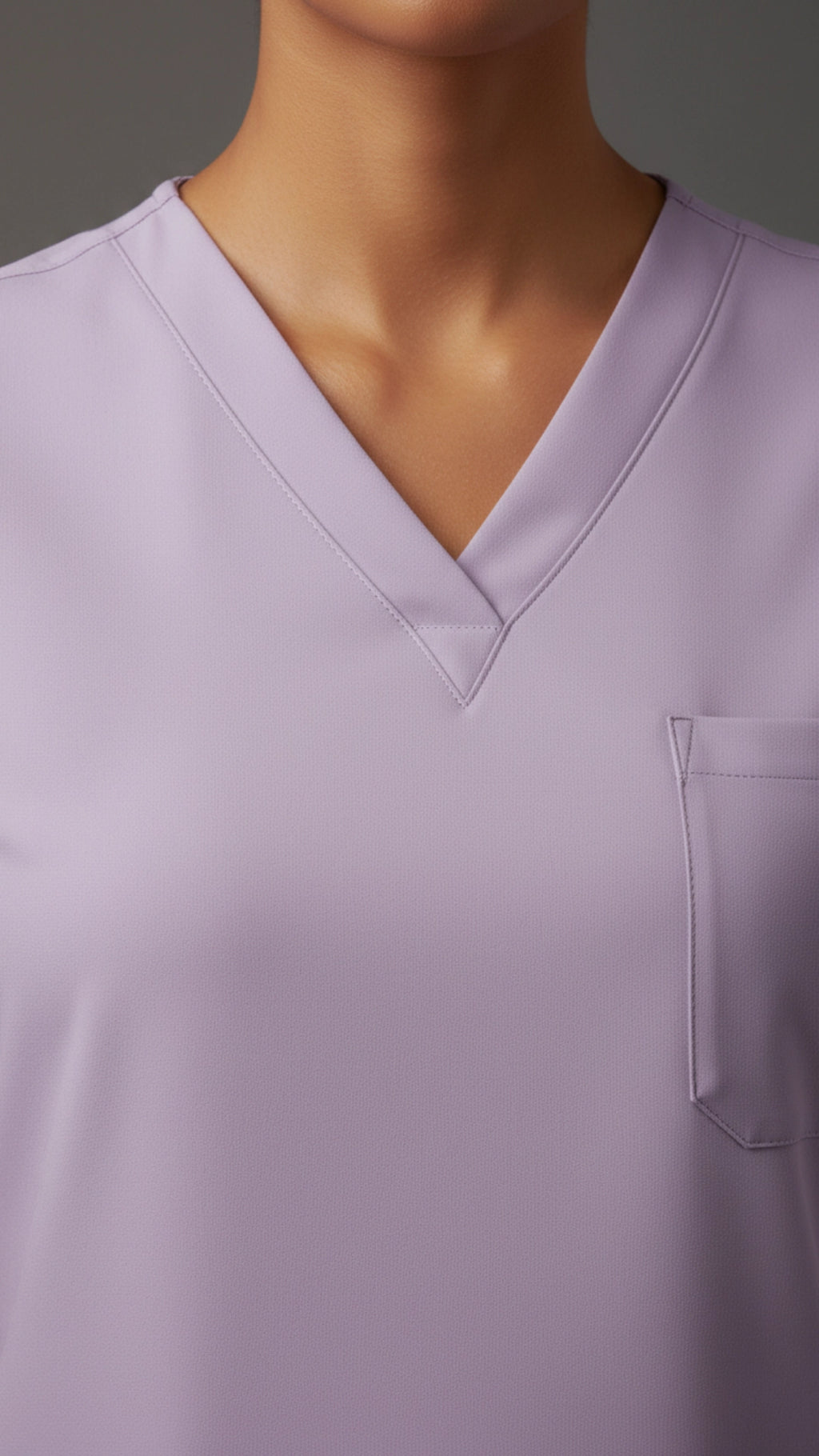 Lilac Unisex Scrub Tunic