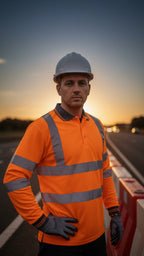 Portwest Hi-Vis Long Sleeve Polo Shirt – Yellow | Class 3 Reflective Safety Workwear