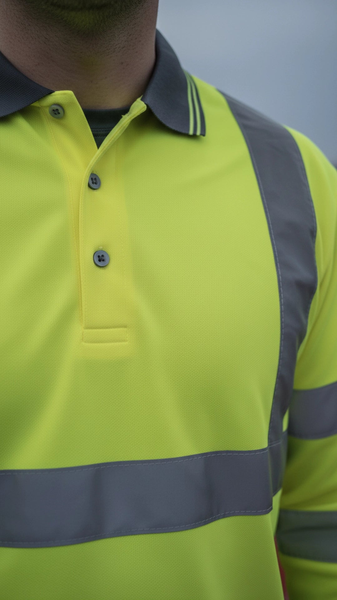 Portwest Hi-Vis Long Sleeve Polo Shirt – Orange | Class 3 Rail Safety Workwear