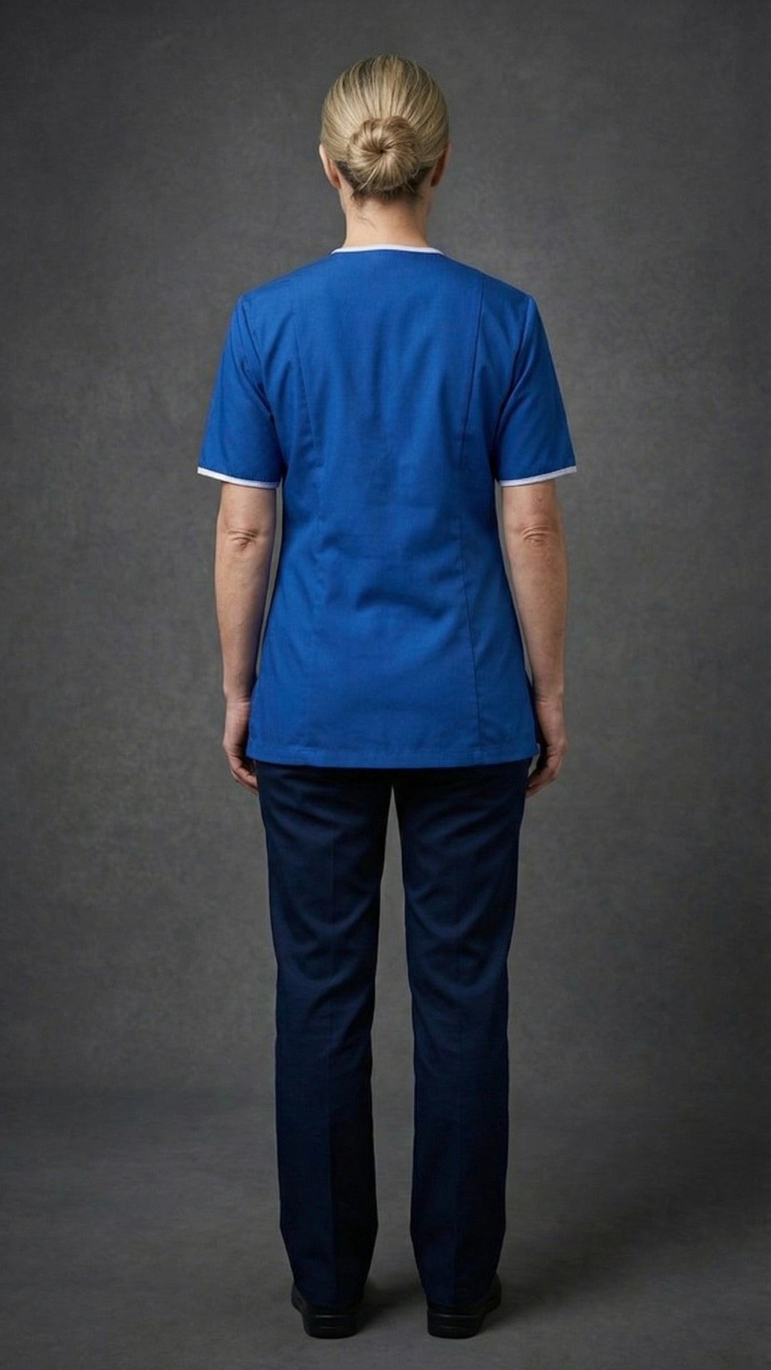 Royal Blue Women’s Premium Clinic Tunic with Contrast Trim